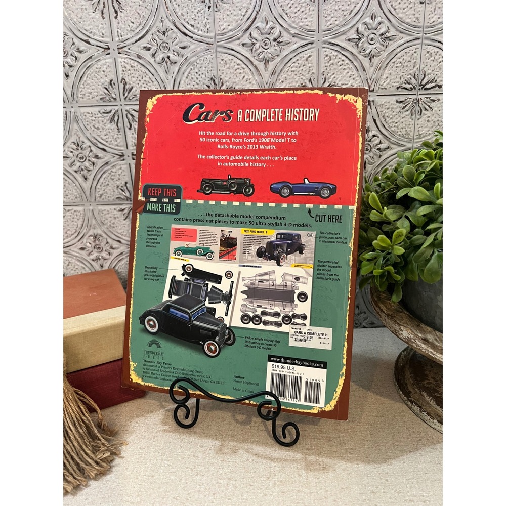 Cars A Complete History 50 Easy-to-Make 3D Models Simon Heptinstall Book - Picture 2 of 5